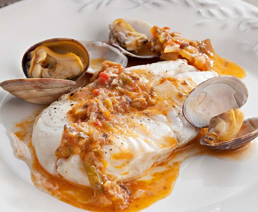 Orata e vongole con salsa alle verdure Protein