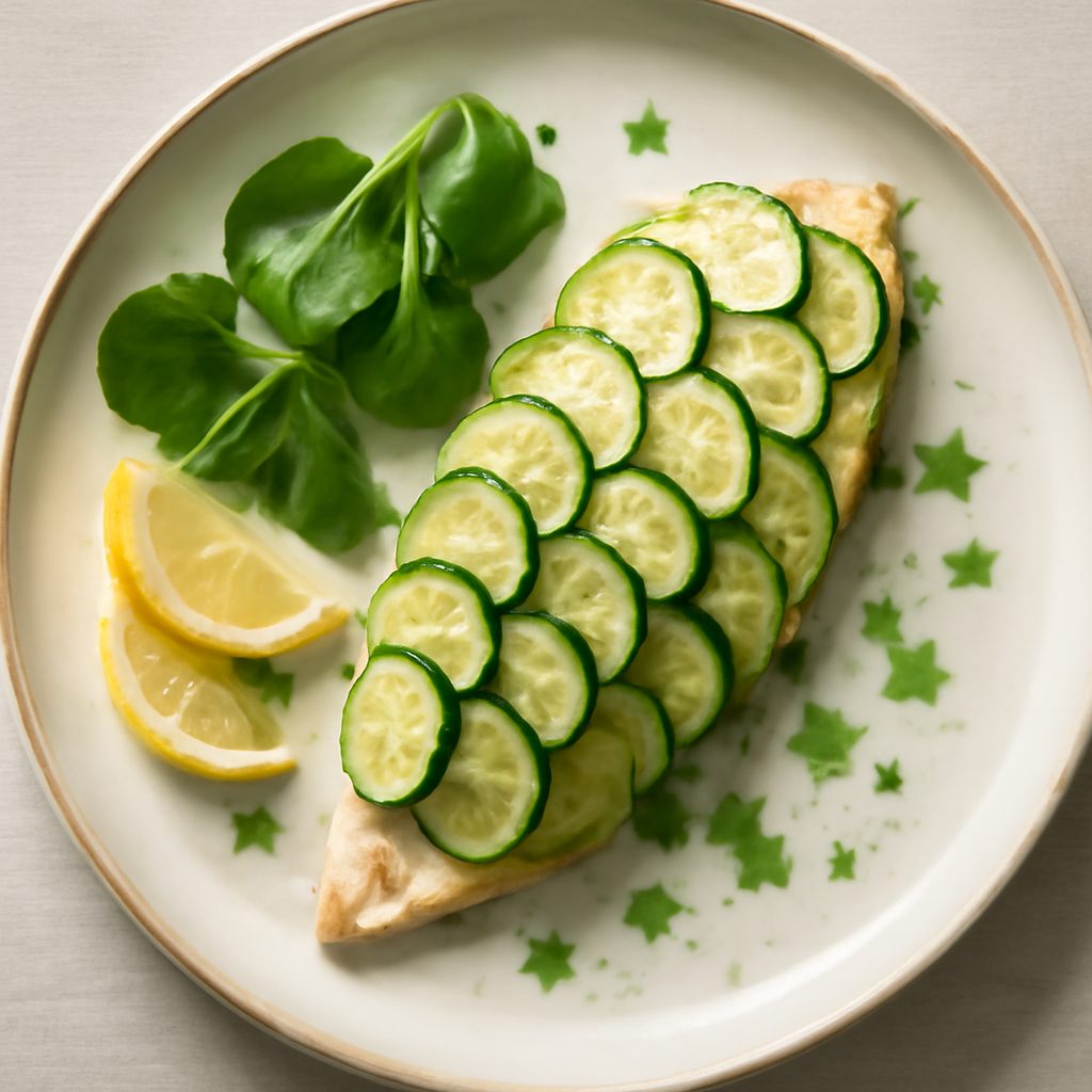 Orata in crosta di zucchine proteica low-carb con emulsione alle erbe