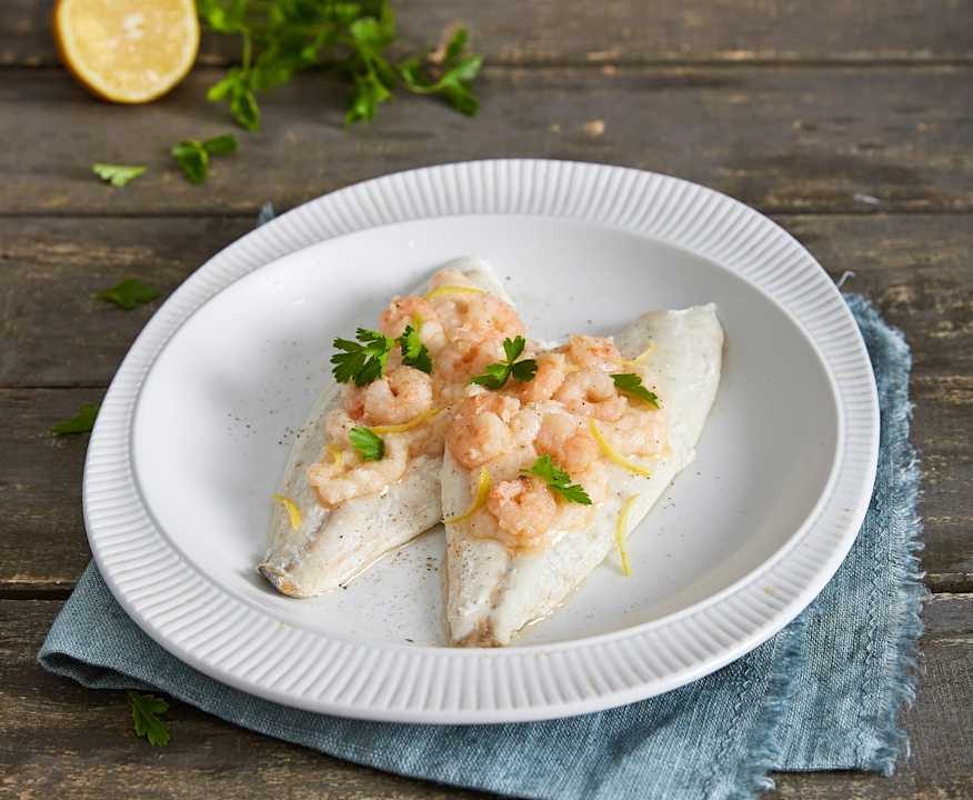 Orata sottovuoto agli agrumi con gamberi in salsa Protein