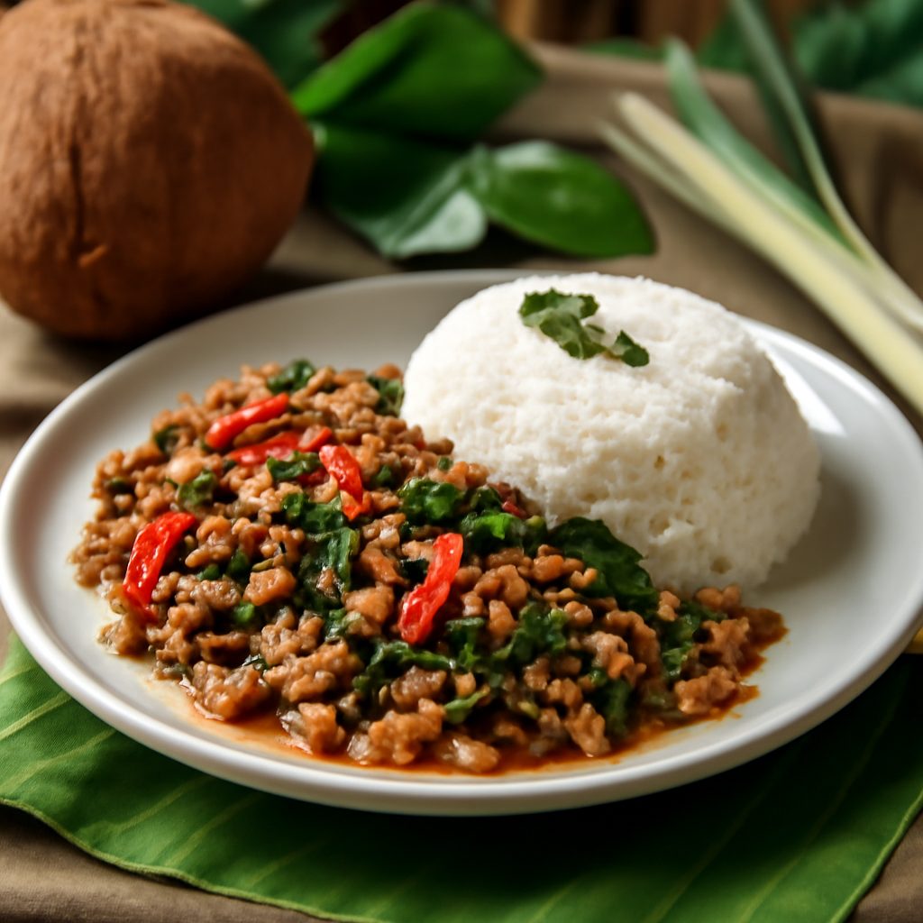 Pad Krapow Gai - Noodles di Shirataki al Basilico Tailandese