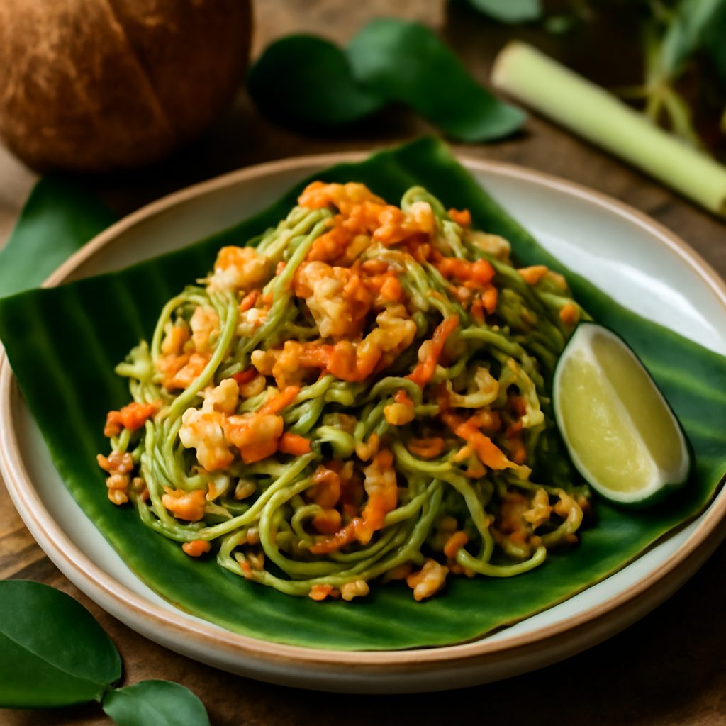 Pad Thai di Zucchine con Pollo e Gamberetti