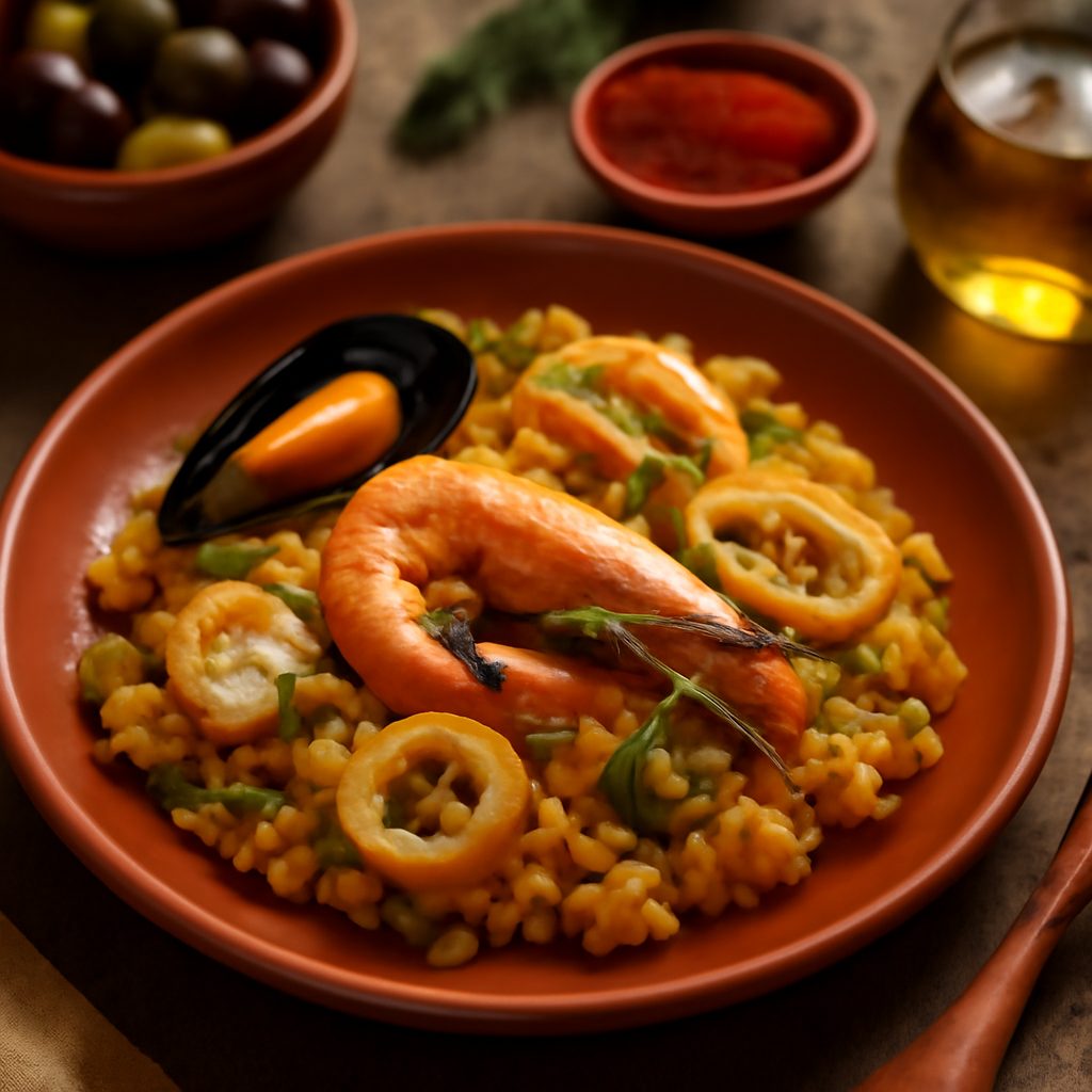 Paella di Frutti di Mare Light Low-Carb
