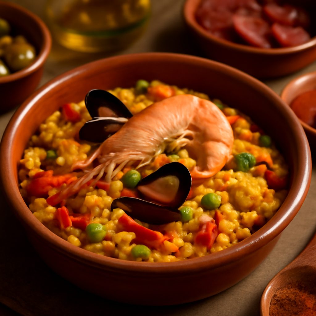 Paella con Shirataki e
