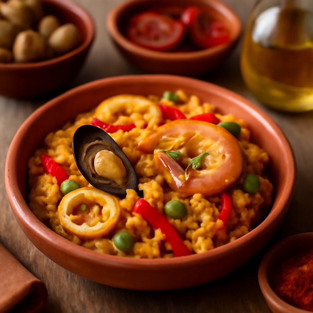 Paella Spagnola con Petto di Pollo e Salsiccia Affumicata Protein
