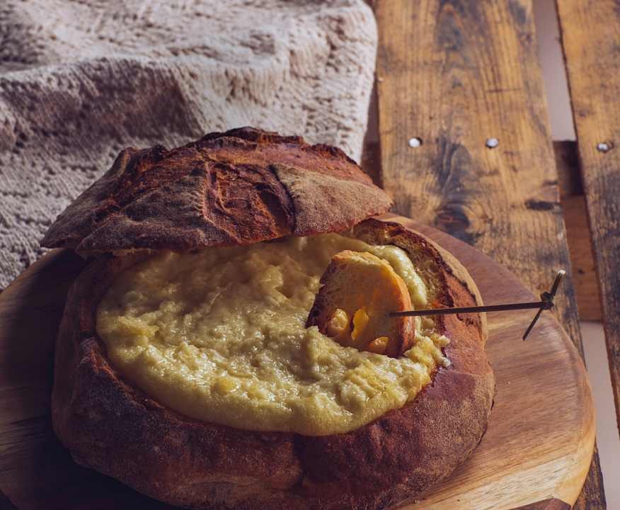 Pagnotta ripiena con crema ai formaggi Low Fat