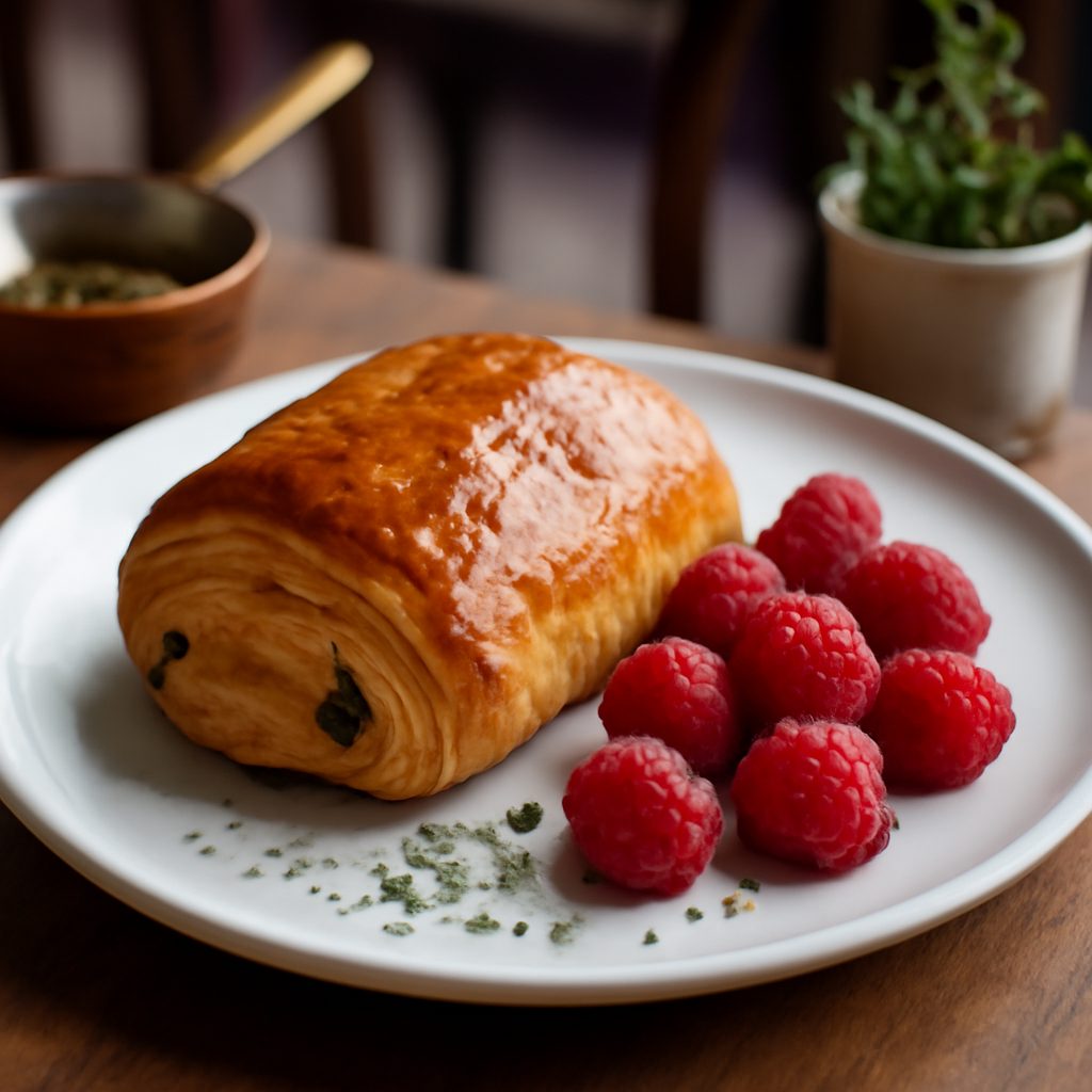 Pain au Chocolat e Lamponi