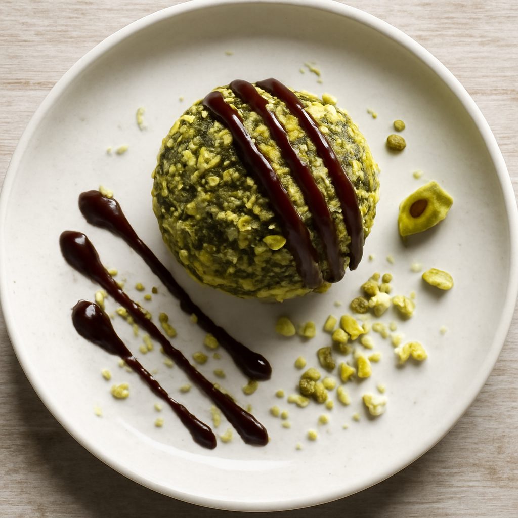 Pallina al Pistacchio e Cioccolato Low-Carb Proteica