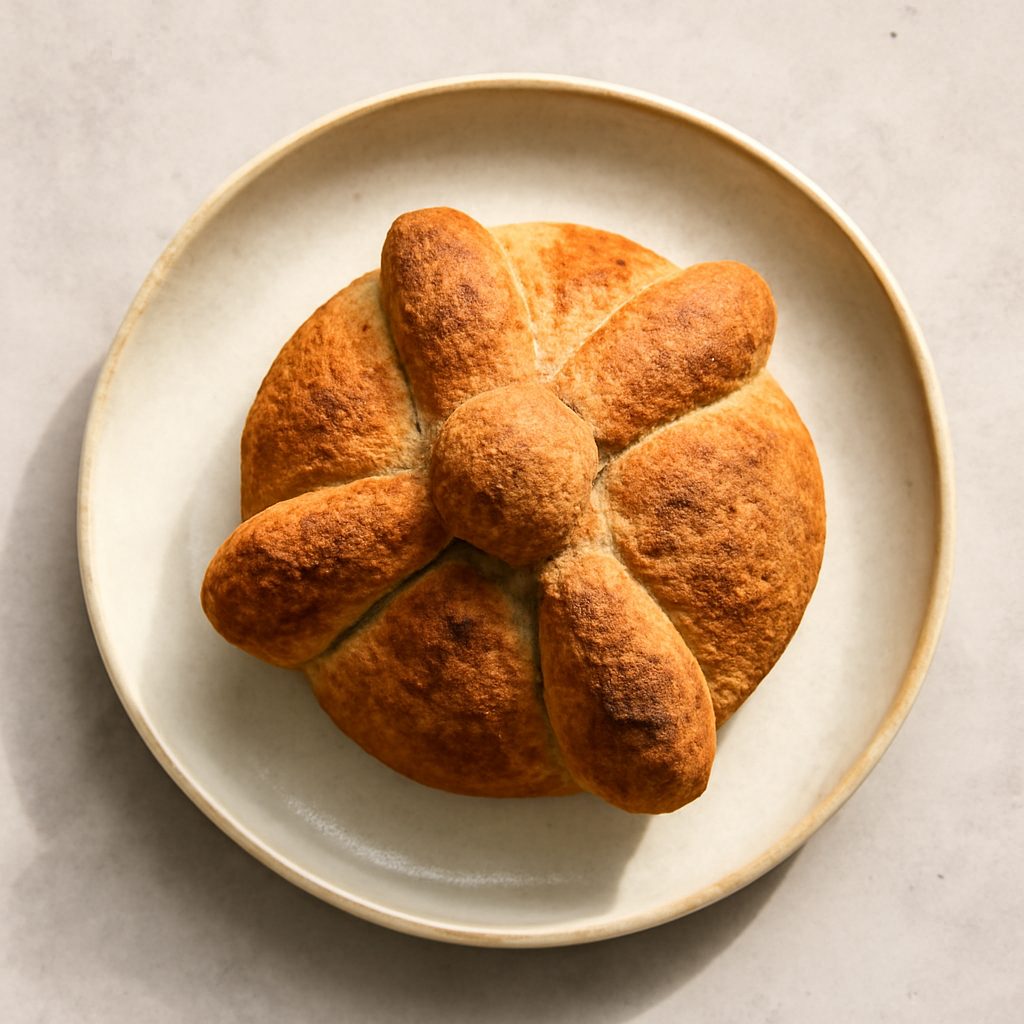 Pan de muerto proteico low-carb