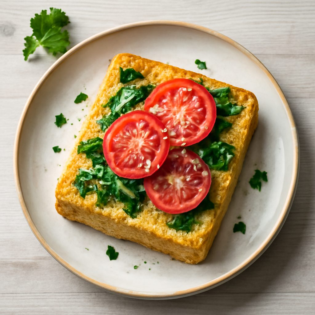 Pan di Spagna Salato con Pomodoro e Mozzarella