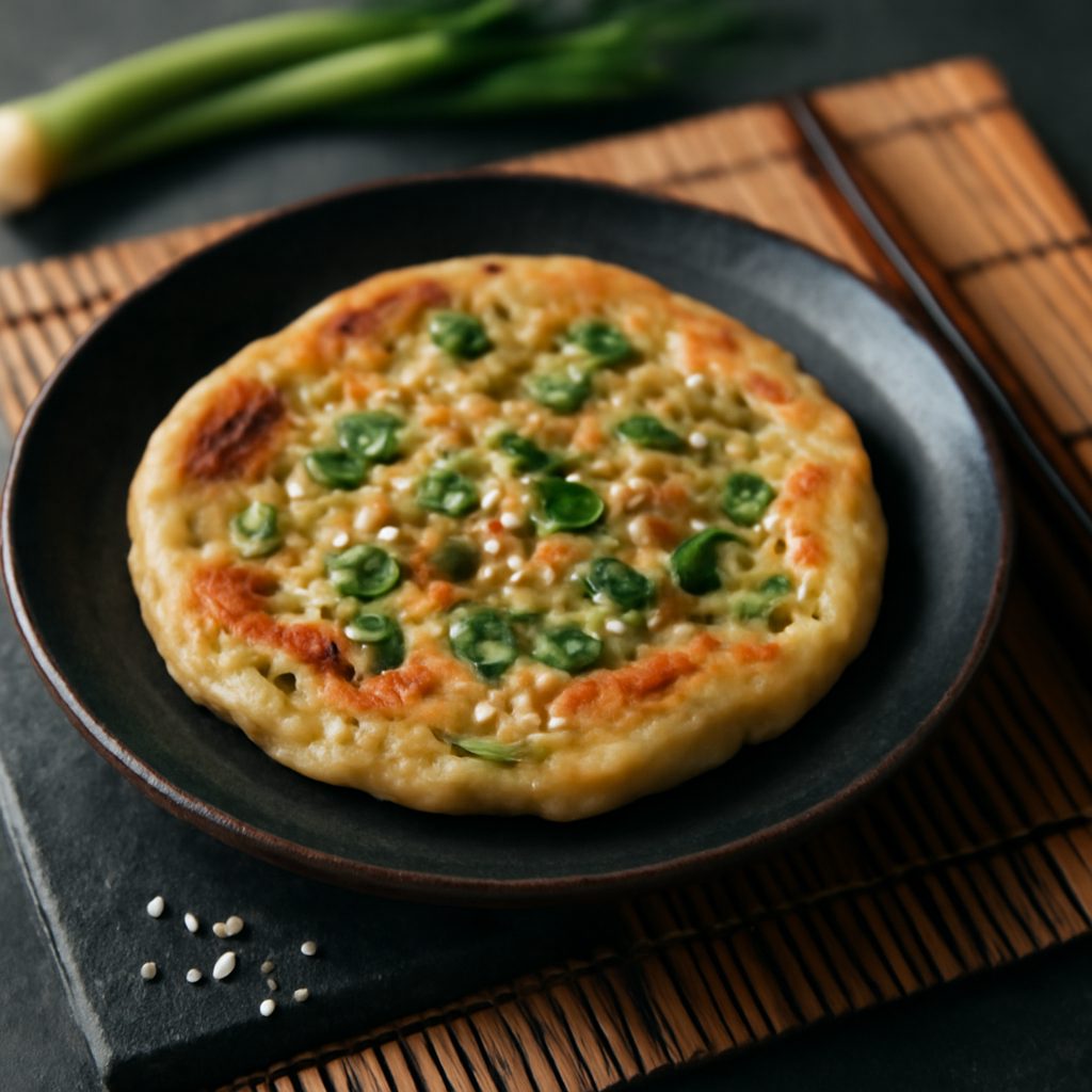 Pancake Cinese al Formaggio e Cipollotto