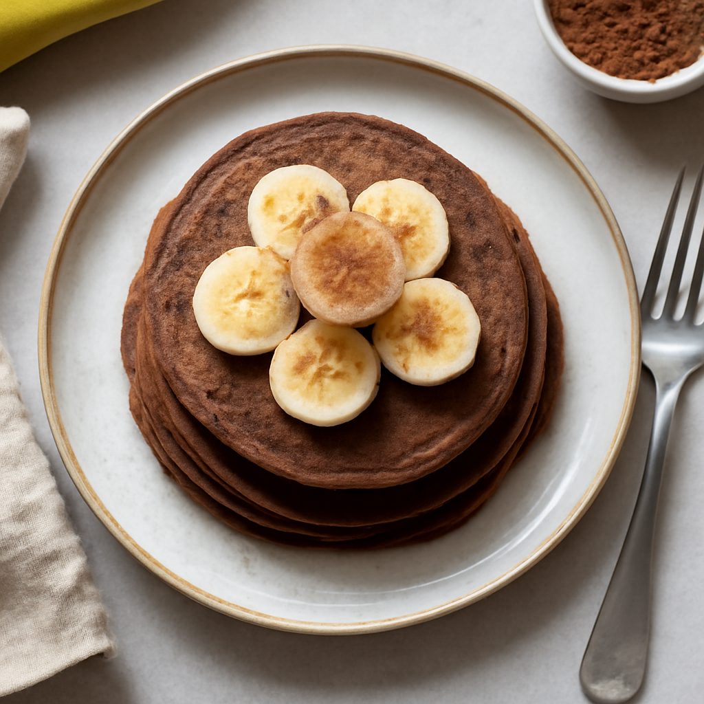 Pancakes banana e cacao