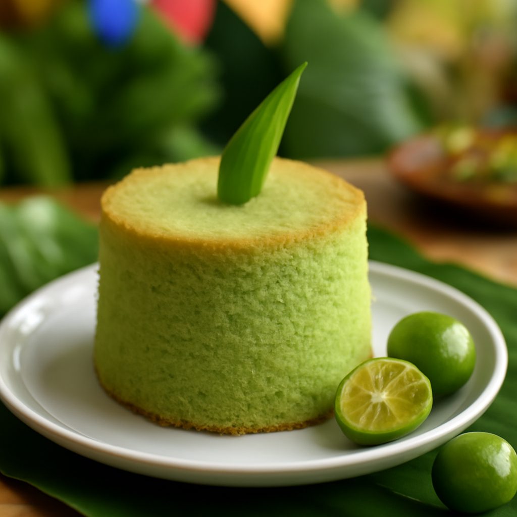 Pandan Chiffon Cake Light Fit