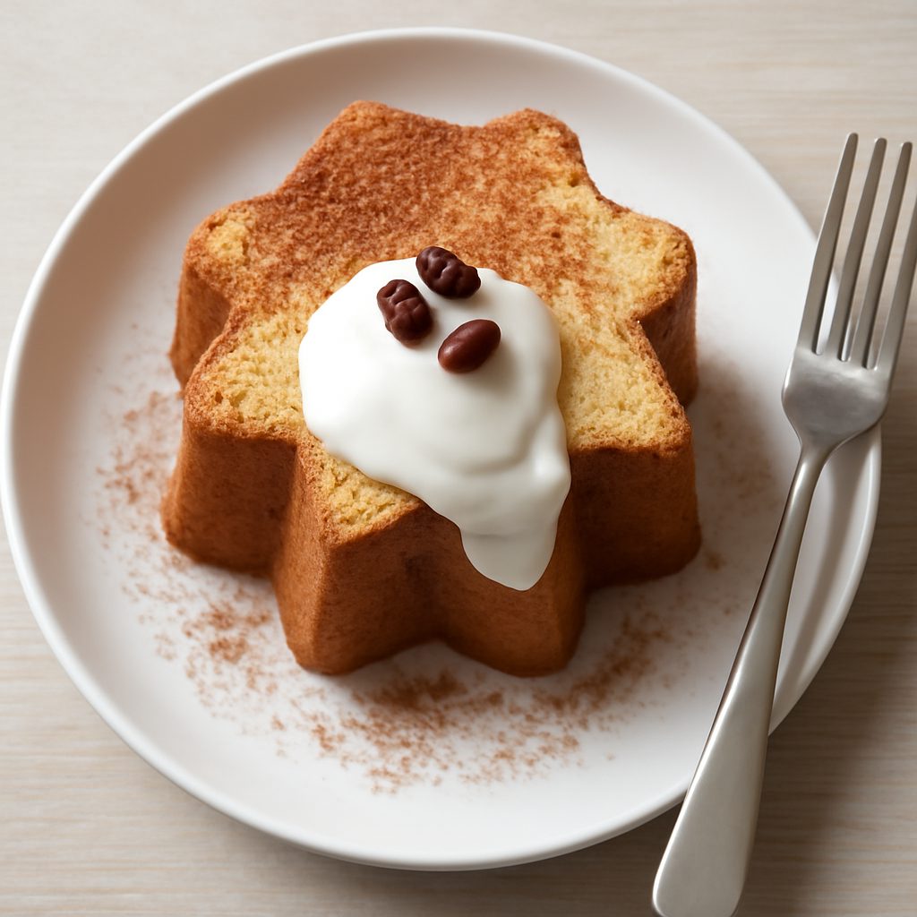 Pandoro al caffè con salsa caramello Protein