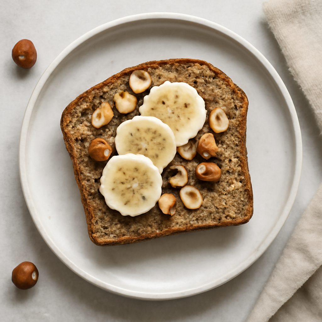 Pane alla banana e nocciole proteico low-carb