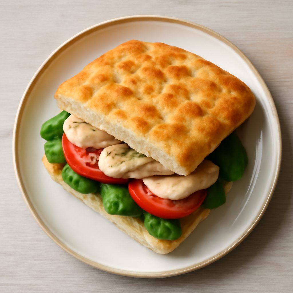 Panfocaccia con Noci