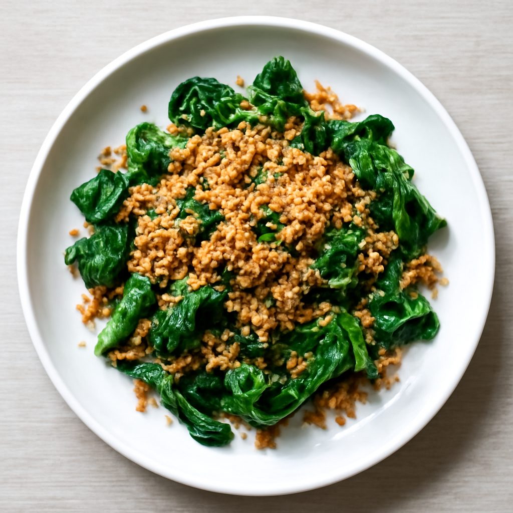 Pangrattato proteico all'aglio e erbe aromatiche low-carb