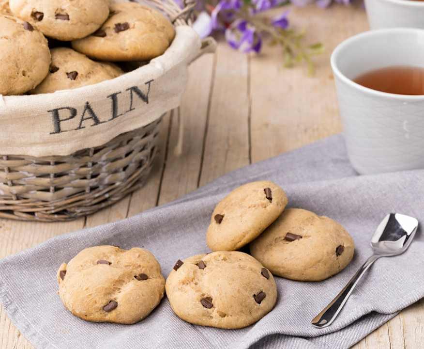 Panini al latte di riso con gocce di cioccolato