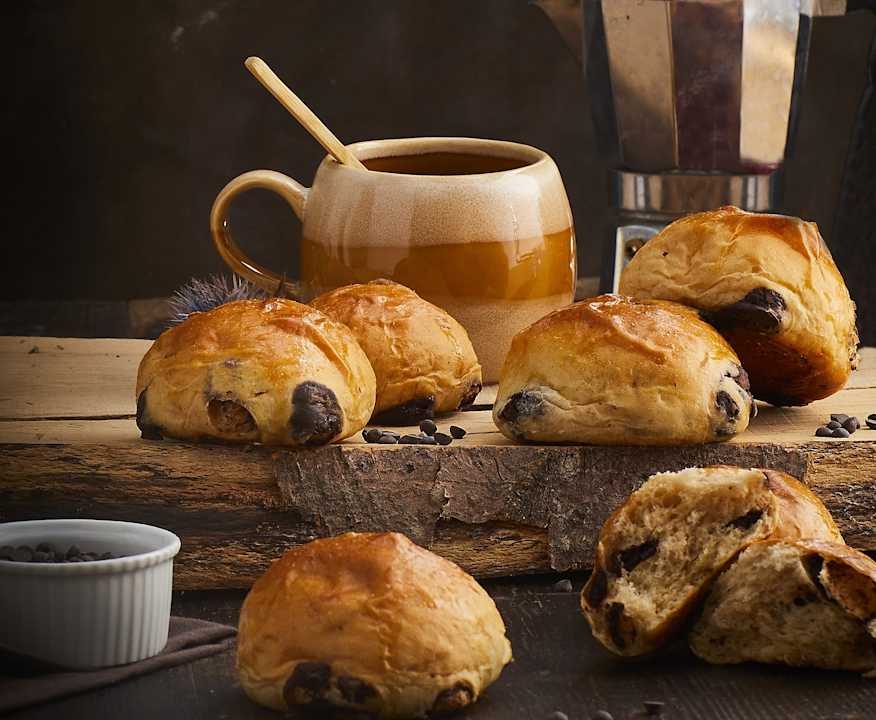 Panini con gocce di cioccolato senza glutine