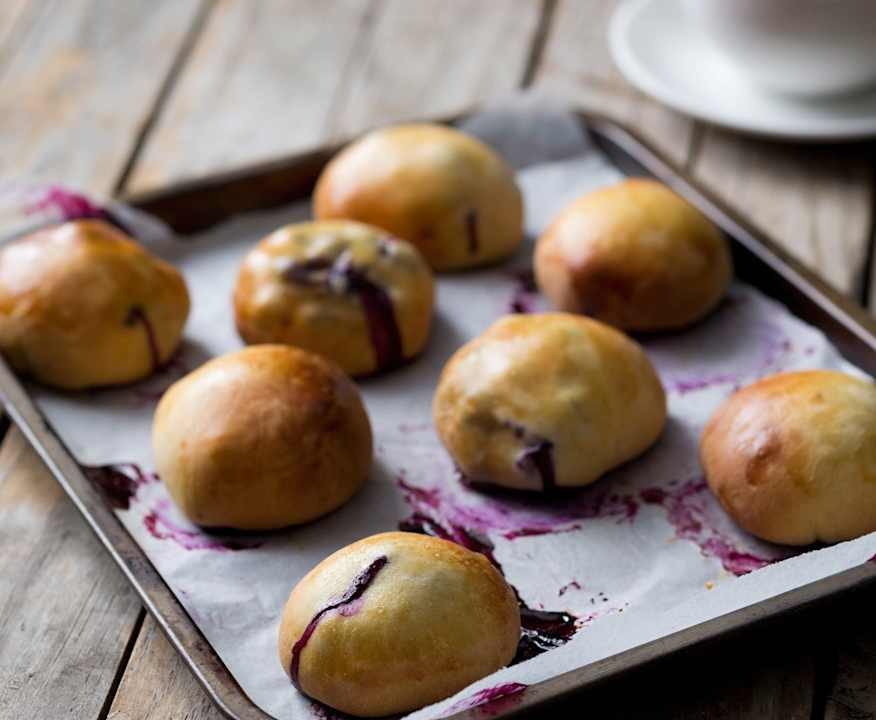 Panini dolci ai mirtilli Low Fat