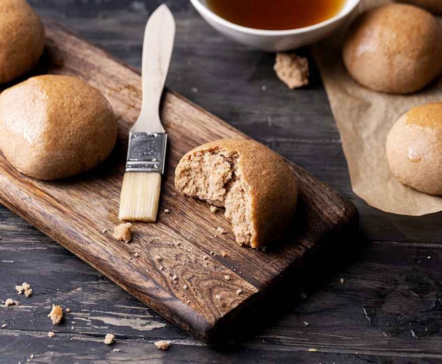 Panini dolci alla bevanda a base di soia (senza lattosio, senza uova) Low Fat
