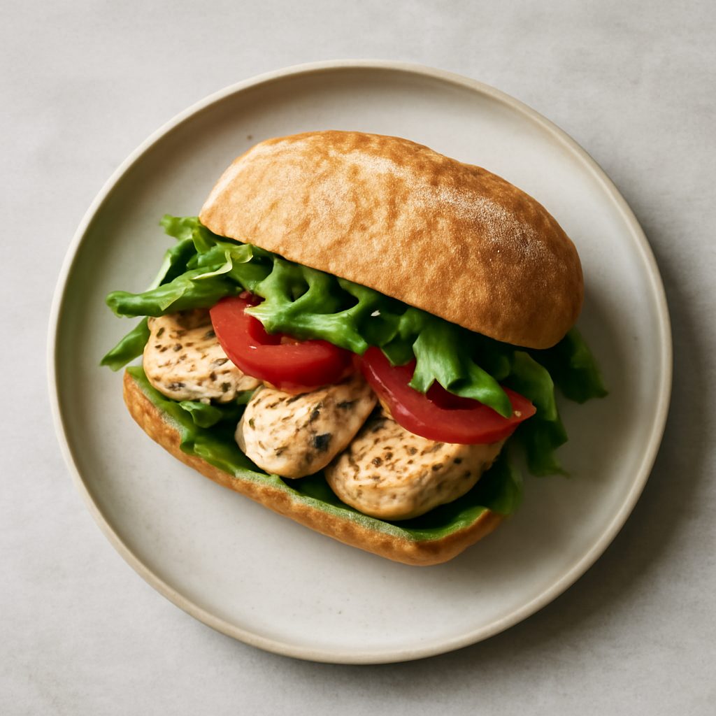 Panino ai pomodori sott'olio e peperoncino