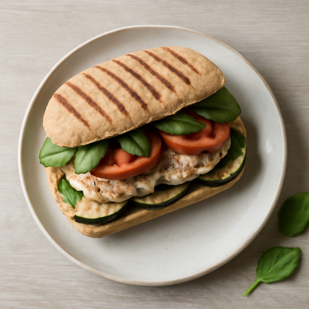 Panino basilico e pomodori secchi