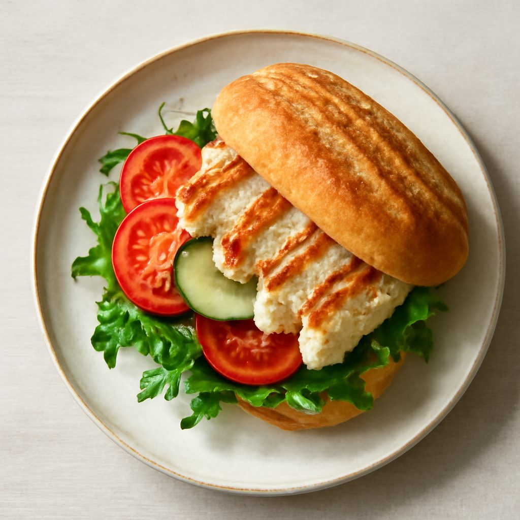 Panino con Uovo Sodo e Pesto Rosso Low Fat
