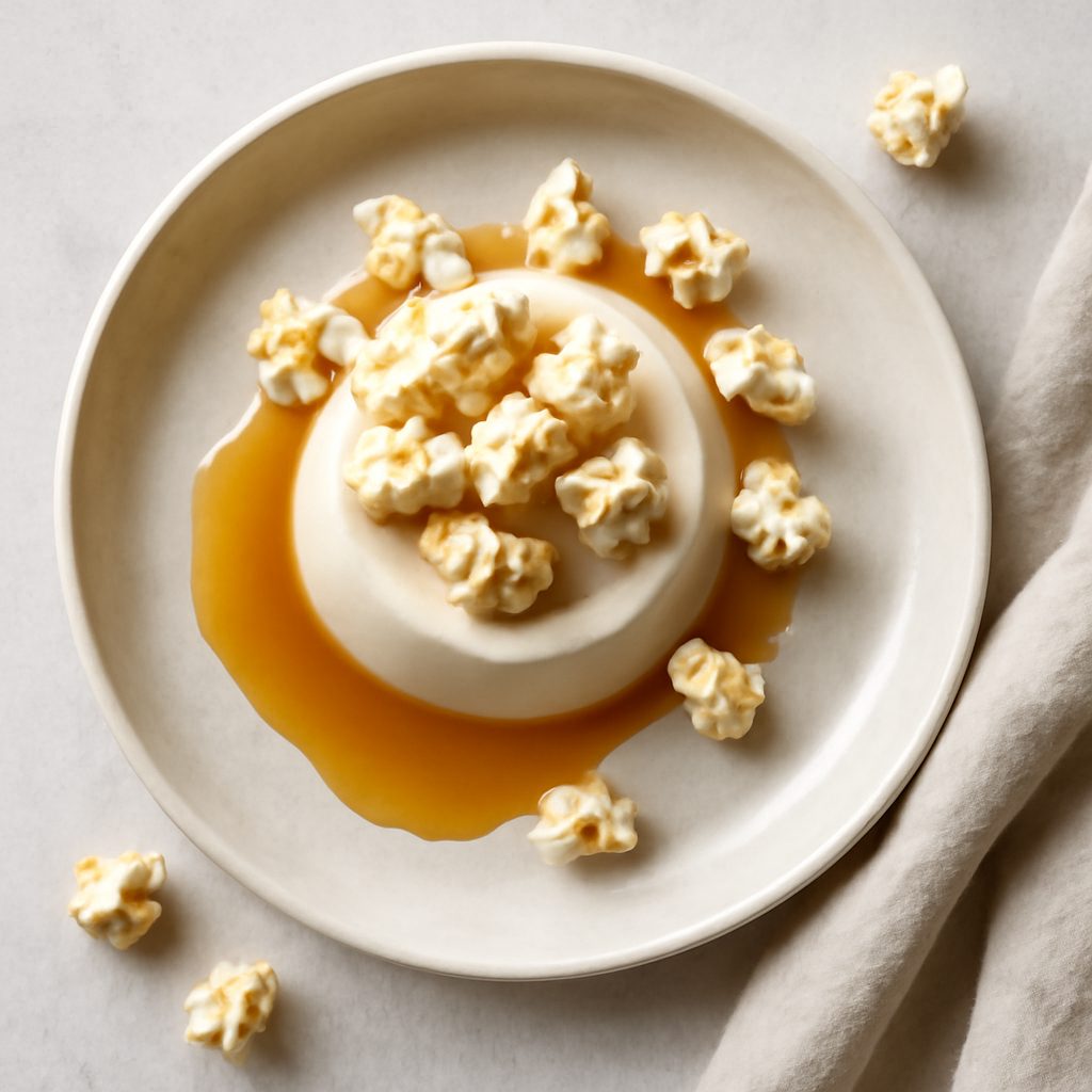Panna Cotta ai Popcorn Low Carb