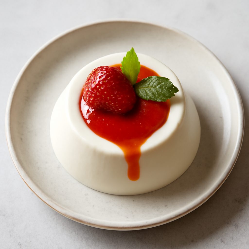 Panna cotta proteica al grano saraceno low-carb