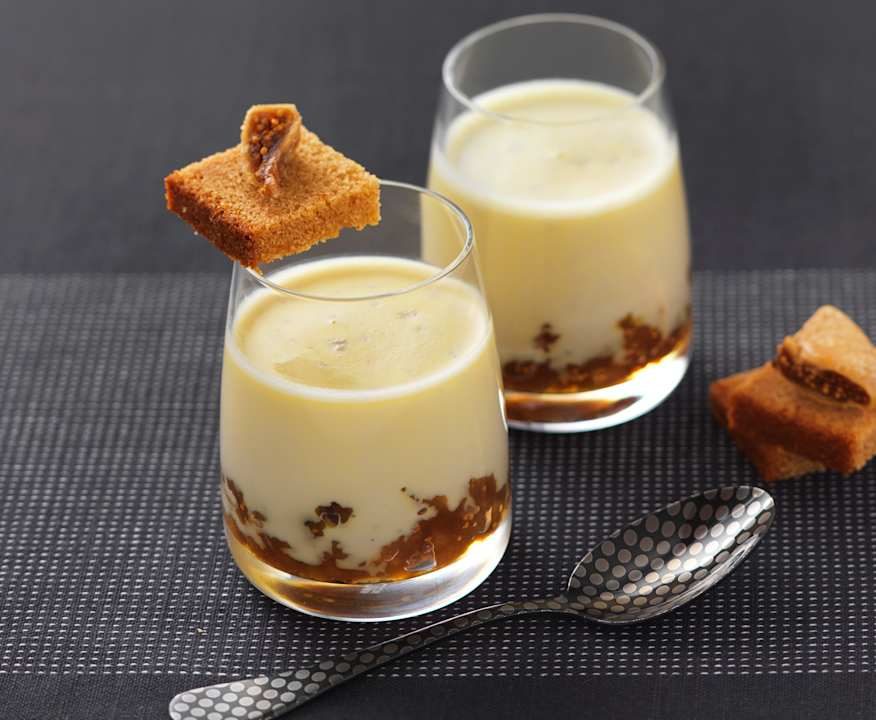 Pannacotta di foie gras con composta di fichi e mele Low Carb