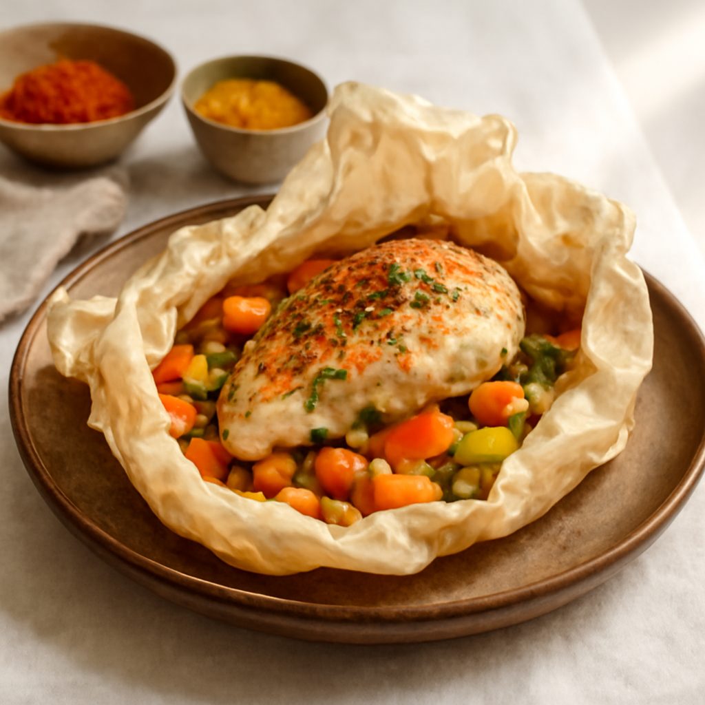 Papillota di pollo marocchina light