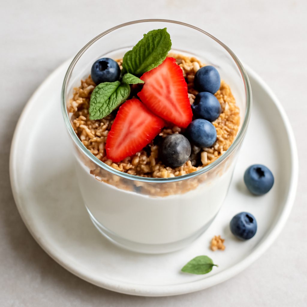 Parfait alla Vaniglia e Frutta Arcobaleno