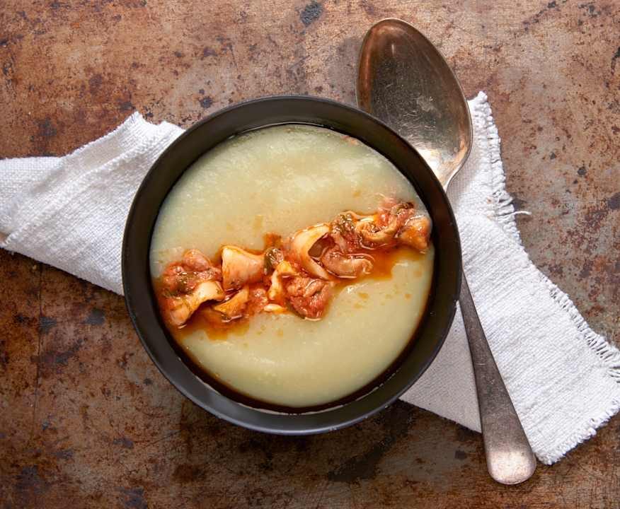 Passata di finocchi con ragù di calamari Low Fat