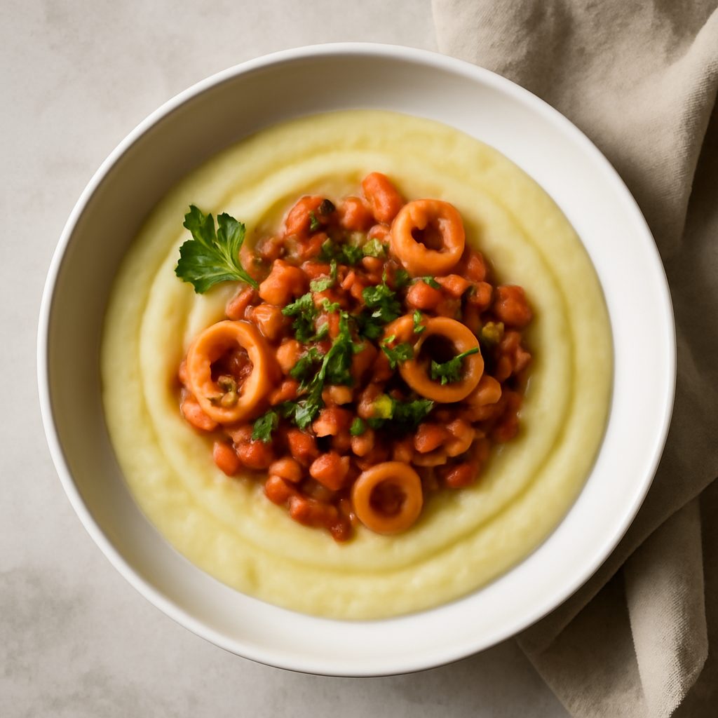 Passata di finocchi con ragù di calamari - Versione Fit Proteica