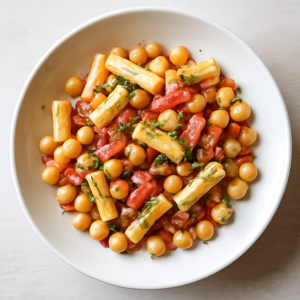 Pasta ceci e pancetta proteica low-carb (Bimby Friend)