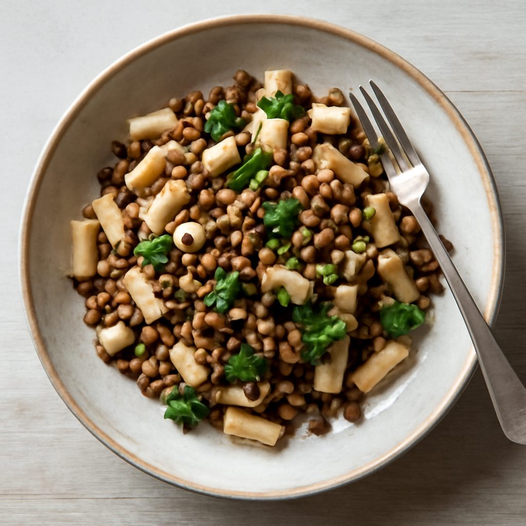 Pasta e lenticchie proteica low-carb fit