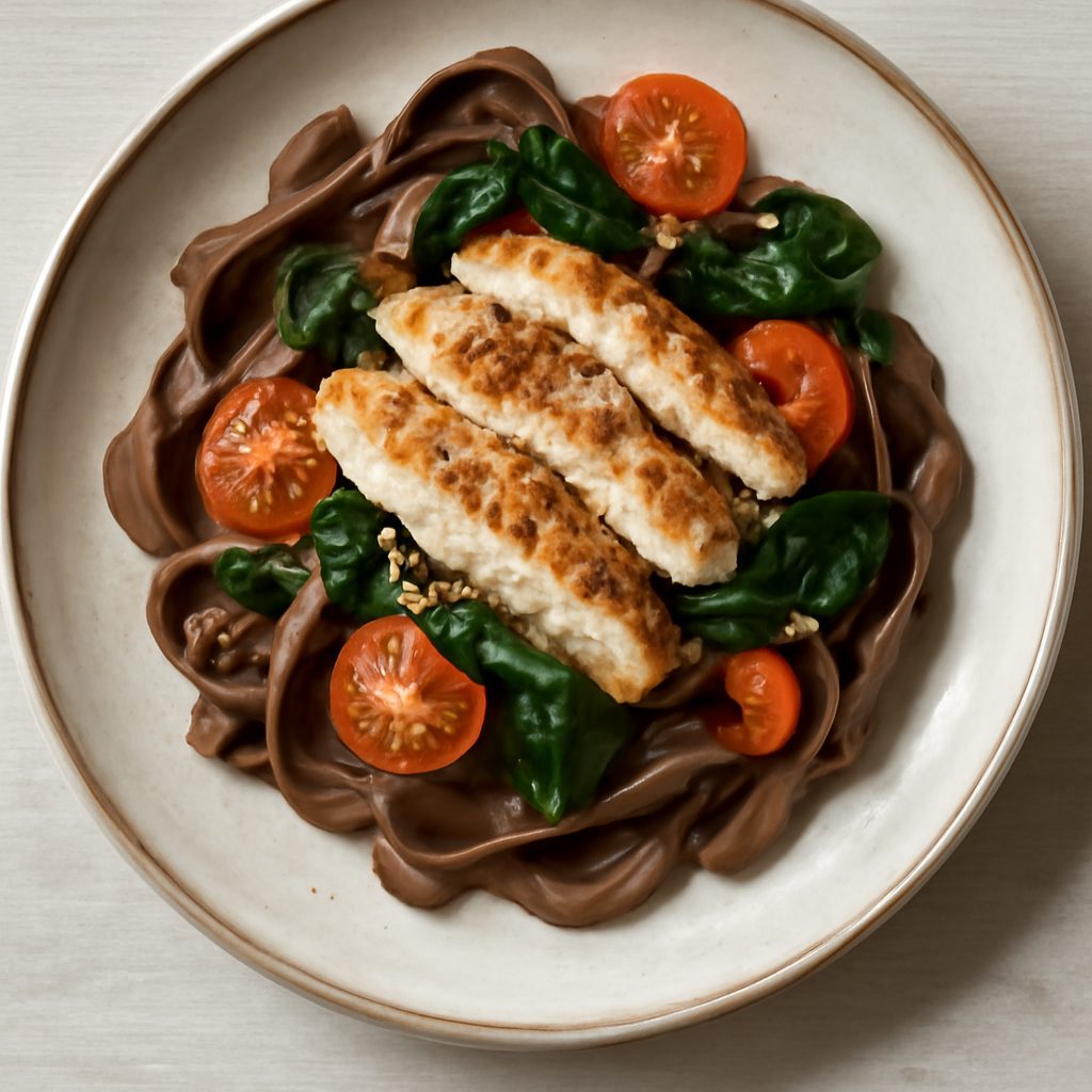Pasta fresca al cacao low-carb proteica