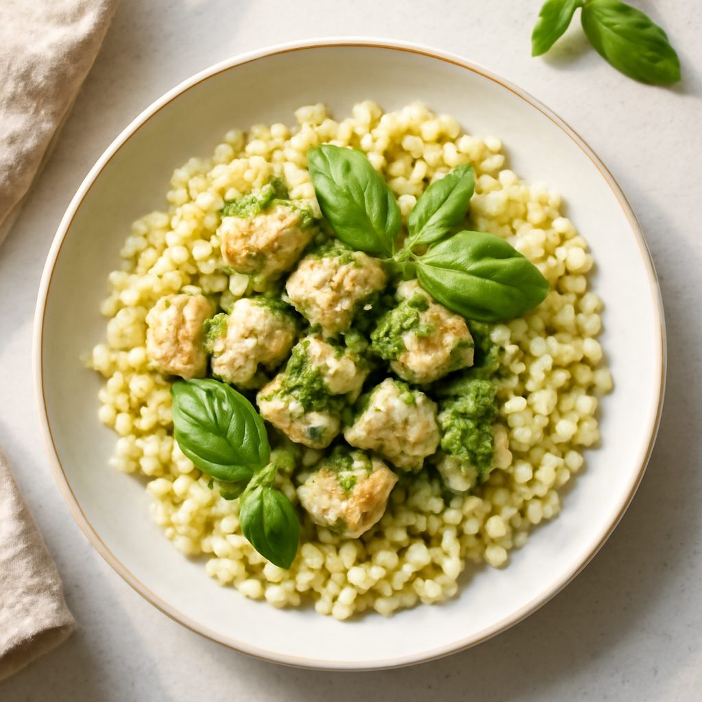 Pastina con Pollo e Pesto