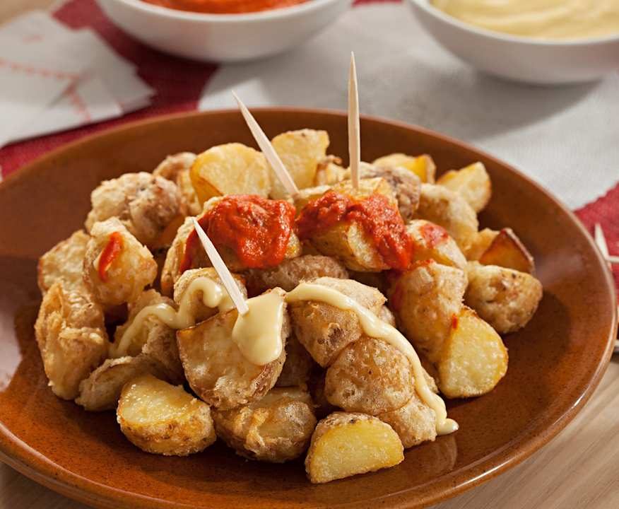 Patatas bravas in tempura Protein