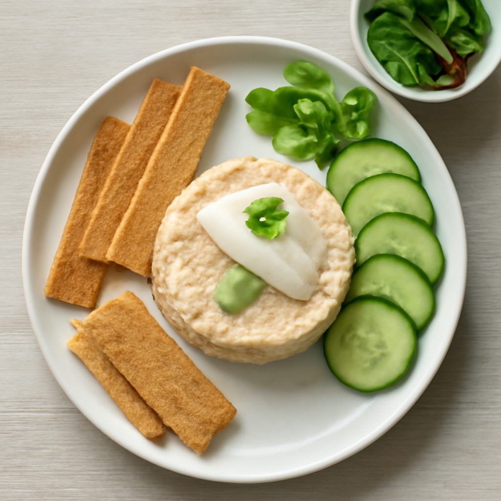 Patè di platessa proteico con sabbiolina di pistacchi low-carb