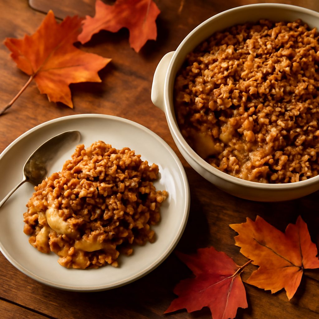 Crumble di Mele e Burro di Arachidi