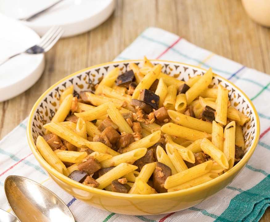Pennette con spada e melanzane Protein