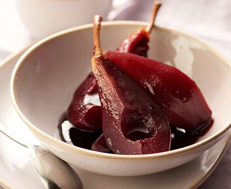 Pere al vino rosso