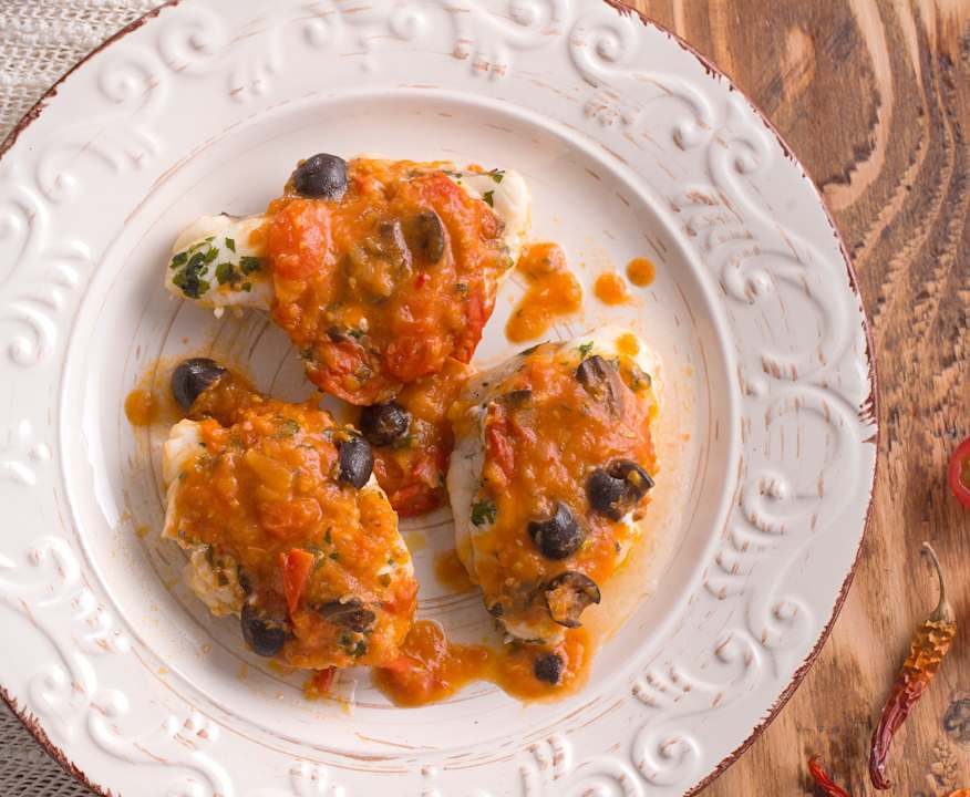 Pescatrice ai pomodorini Low Fat