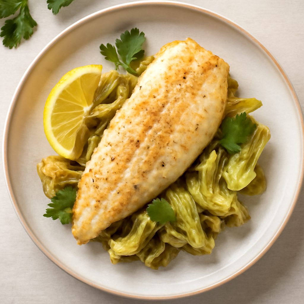 Pesce persico ai carciofi proteico