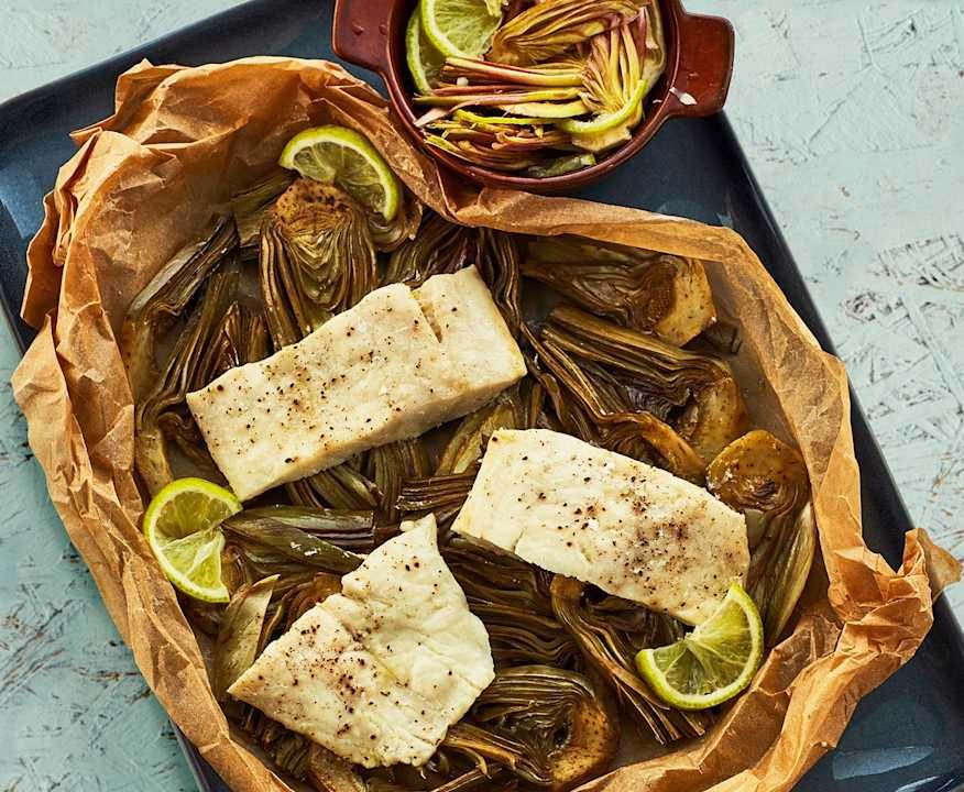Pesce persico ai carciofi Low Fat
