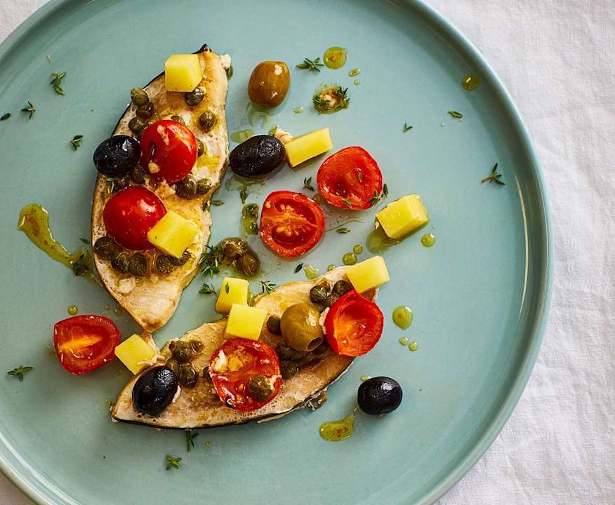 Pesce spada al cartoccio con patate speziate Protein