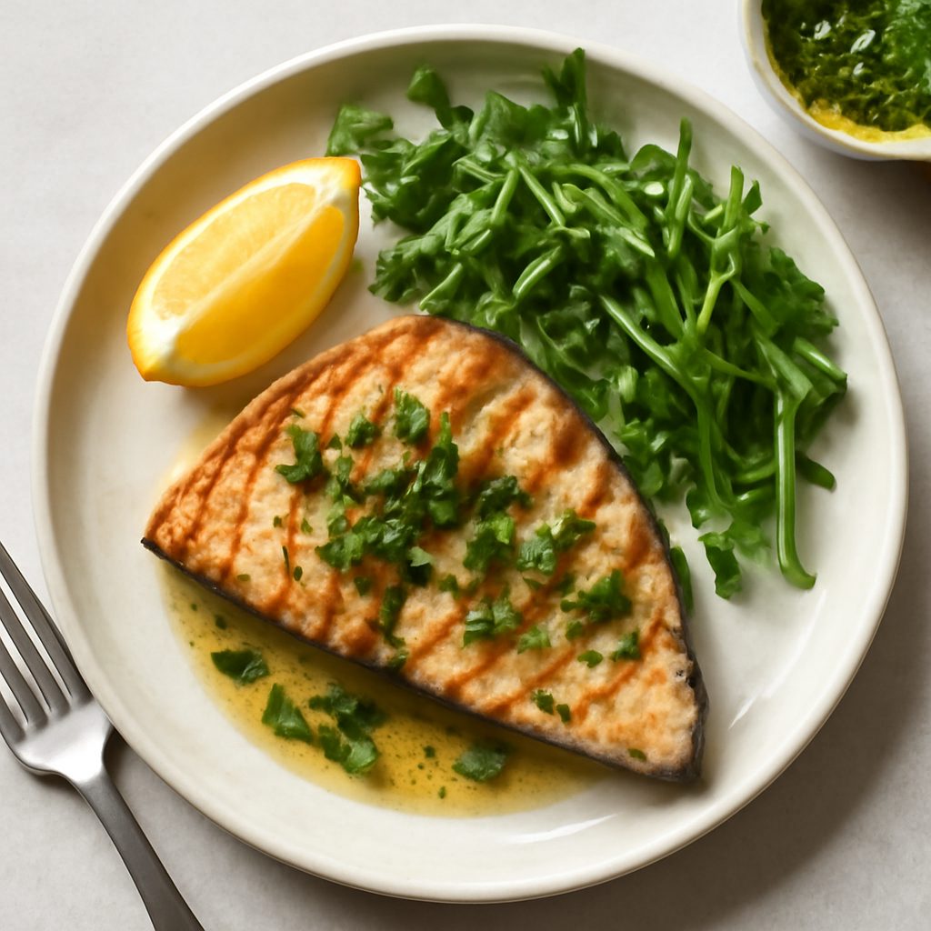 Pesce spada al salmoriglio proteico low-carb