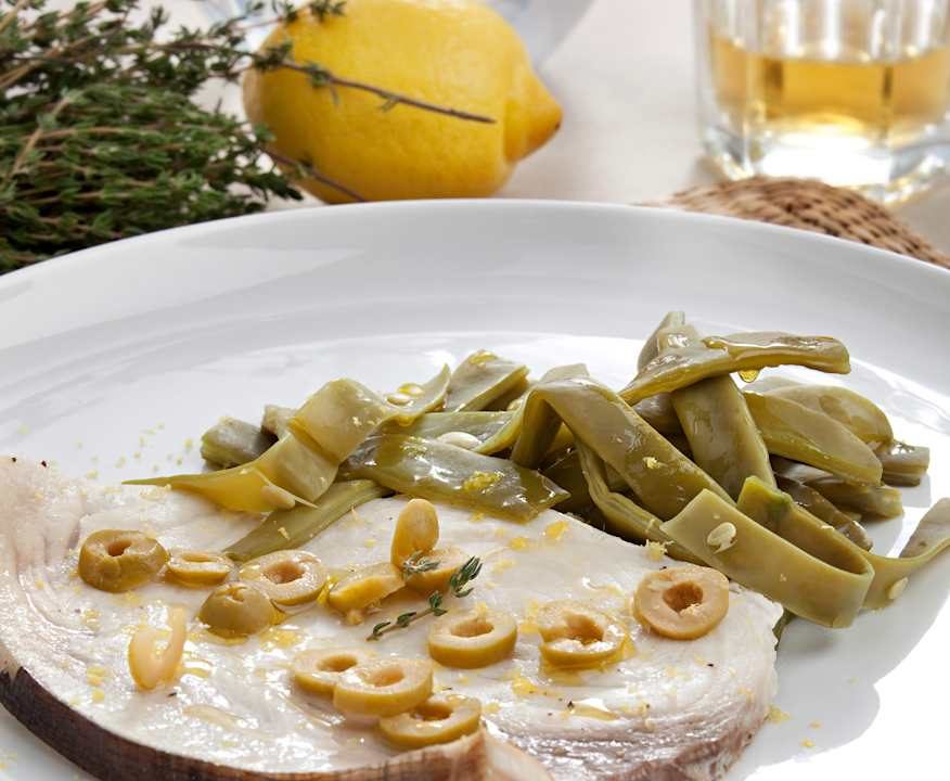 Pesce spada con fagiolini e olive (Cookidoo classico)