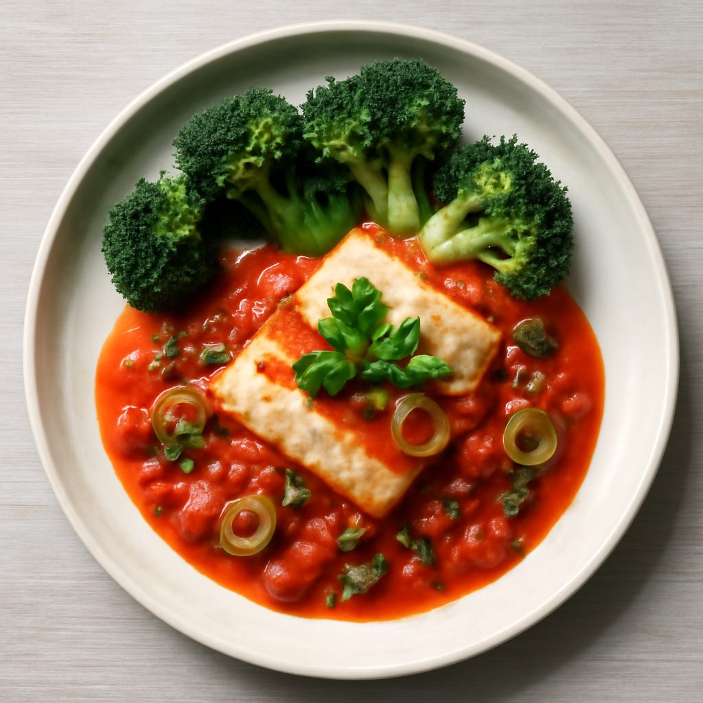 Pescestocco alla messinese proteico low-carb